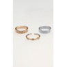 Set Anillos Plateado