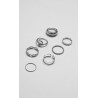 Set Anillos Plateados