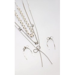 Set Collar y Aretes Moño