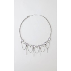 Collar Brillos Plateado
