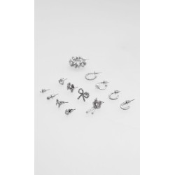 Set Aretes Plateados