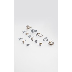 Set Aretes Plateados
