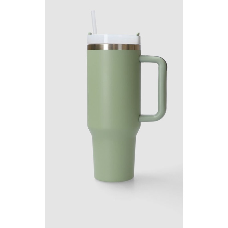 Termo Con Popote Grande